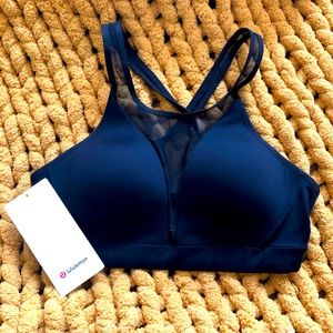 Lululemon Mesh Black Sports Bra